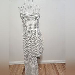 Strapless Polka Dot Dress